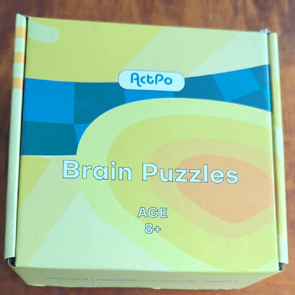 ActPo Brain Puzzles for Age 8+ Nine Pieces for Kids Teens and Adults NWT